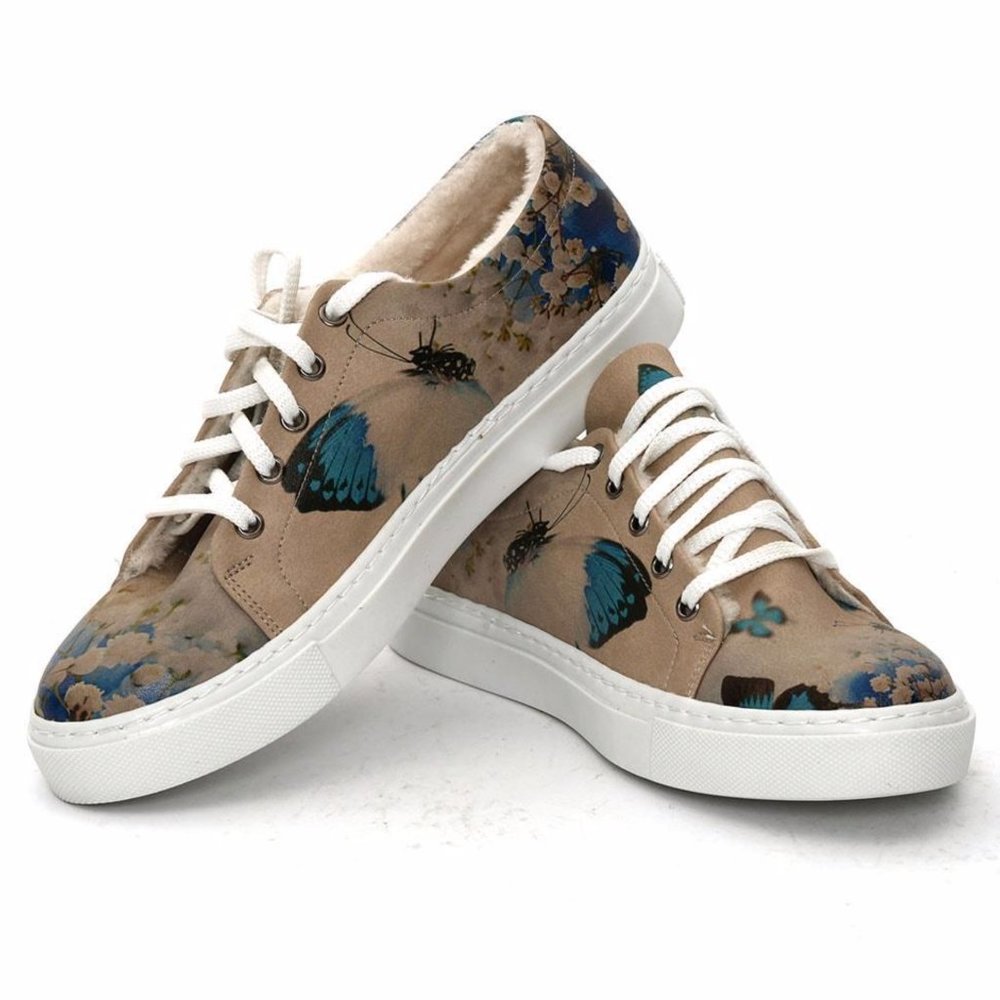 Goby Shoes - Blue Night Butterfly Sneakers